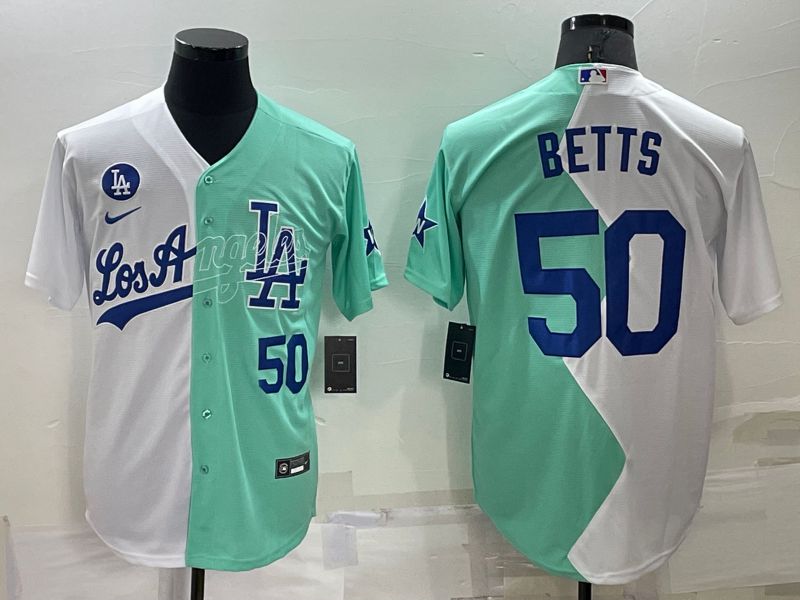 Men Los Angeles Dodgers #50 Betts green white Nike 2022 MLB Jersey2->los angeles dodgers->MLB Jersey